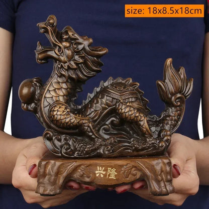 风水招财虎摆件｜镇宅纳福办公桌树脂工艺装饰