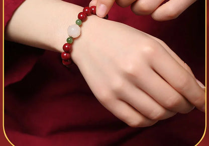 High-grade Jewelry Peace and Joy Bracelet Female Lucky Beads Year Of Life Bracelet Amulet Attracts Wealth