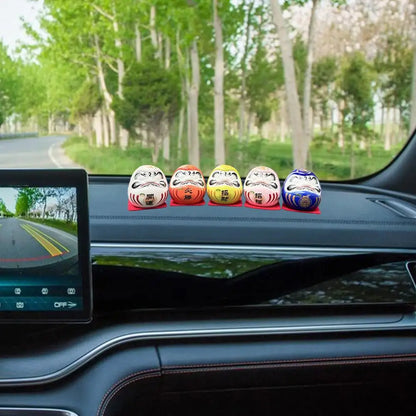 日式达摩陶瓷许愿摆件｜小号招财开运禅意摆设