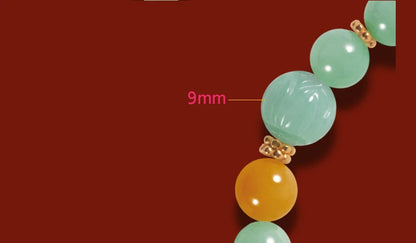 Hetian Jade Bead Bracelet | Tibetan Silver Minimalist