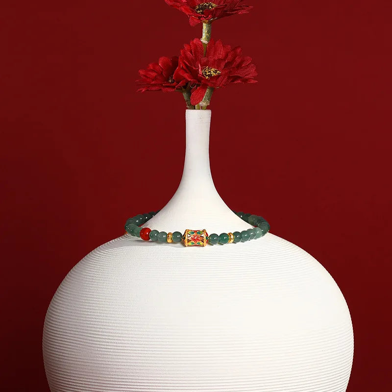 Green Translucent Bead Bracelet｜Light Luxury Party Gift