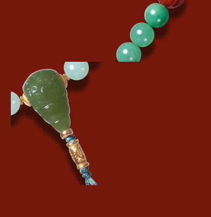 Hetian Jade Peace Buckle Bracelet — Valentine's Light Gift