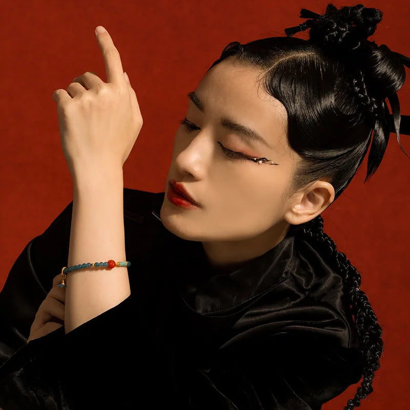 Hetian Jade 7mm Bead Bracelet with Pearl Accents Gift