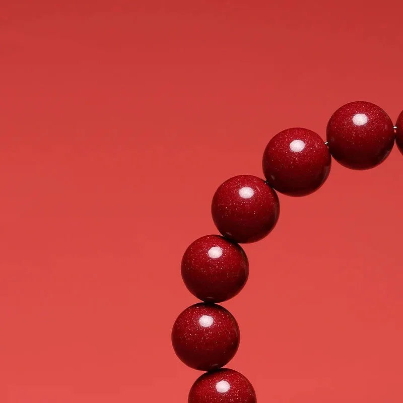 Cinnabar Ben Ming Nian Red-Rope Wealth Amulet Bracelet