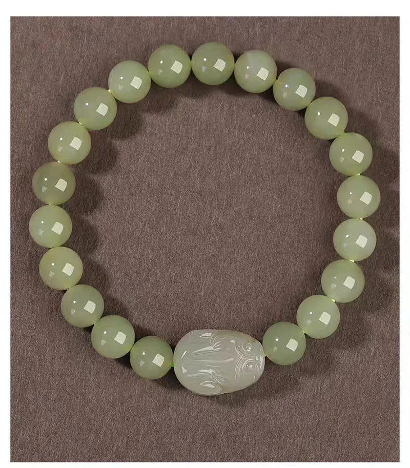 Hotan Blue Jade Couples Bracelet | Ethnic Brave Duo