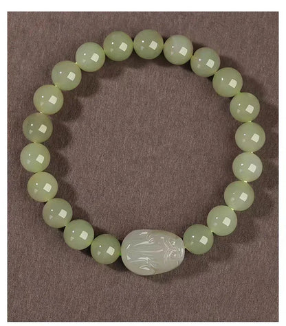 Hotan Blue Jade Couples Bracelet | Ethnic Brave Duo