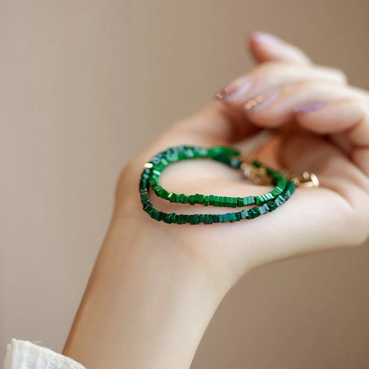 Lapis Lazuli Gem Choker — Small Stone Clavicle Necklace