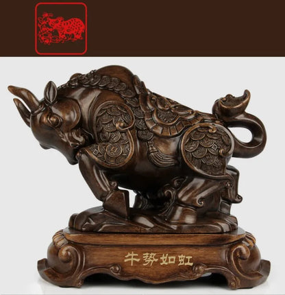 风水招财虎摆件｜镇宅纳福办公桌树脂工艺装饰