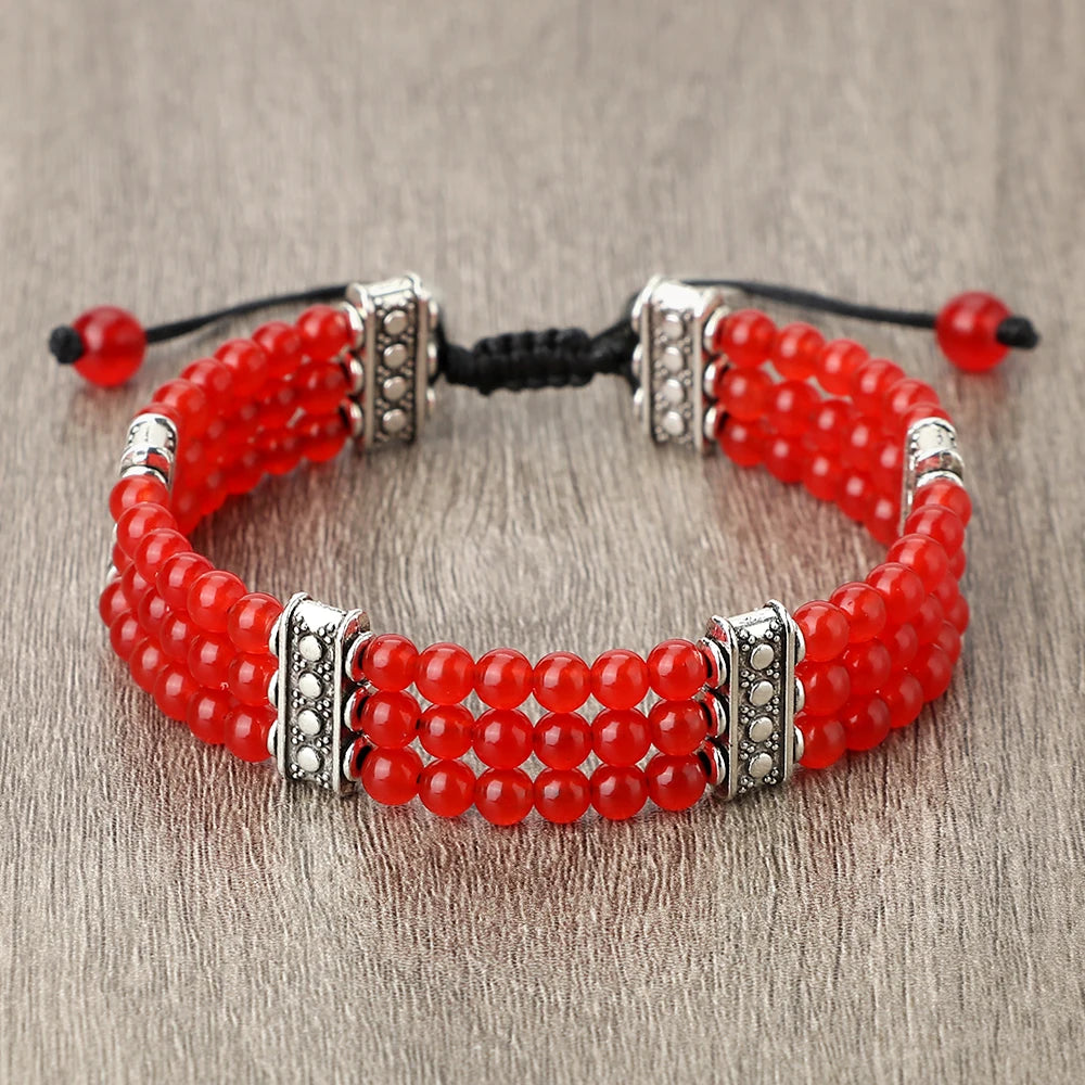 4mm虎眼石三层编织手链｜灵性护身开运手环