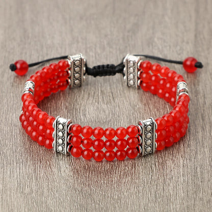 4mm虎眼石三层编织手链｜灵性护身开运手环