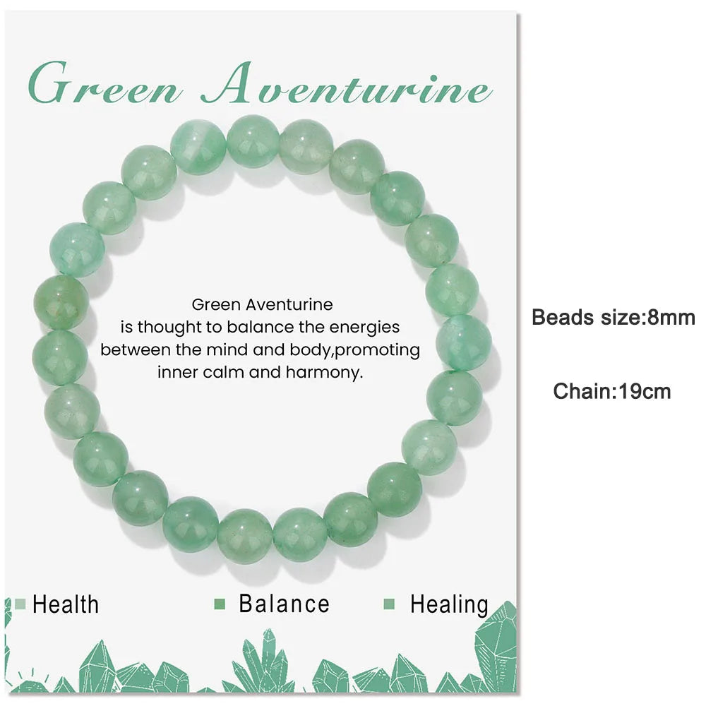 Green Aventurine Reiki Healing Bead Bracelet Unisex