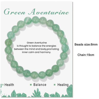 Green Aventurine Reiki Healing Bead Bracelet Unisex