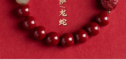 Cinnabar Zodiac Benmingfo Bracelet - Aventurine Amulet for Luck