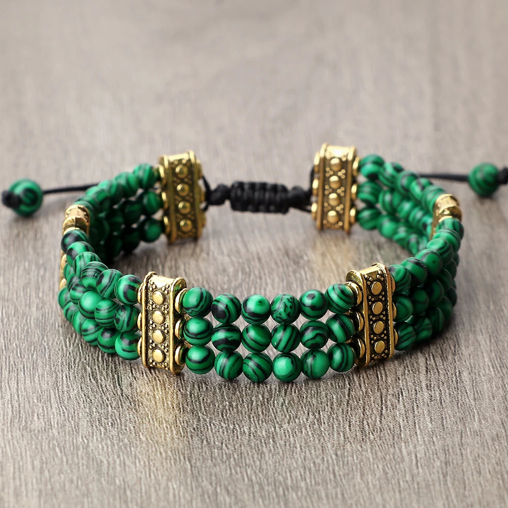 4mm虎眼石三层编织手链｜灵性护身开运手环