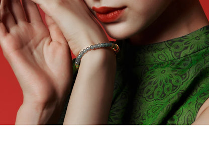 Green Translucent Bead Bracelet｜Light Luxury Party Gift