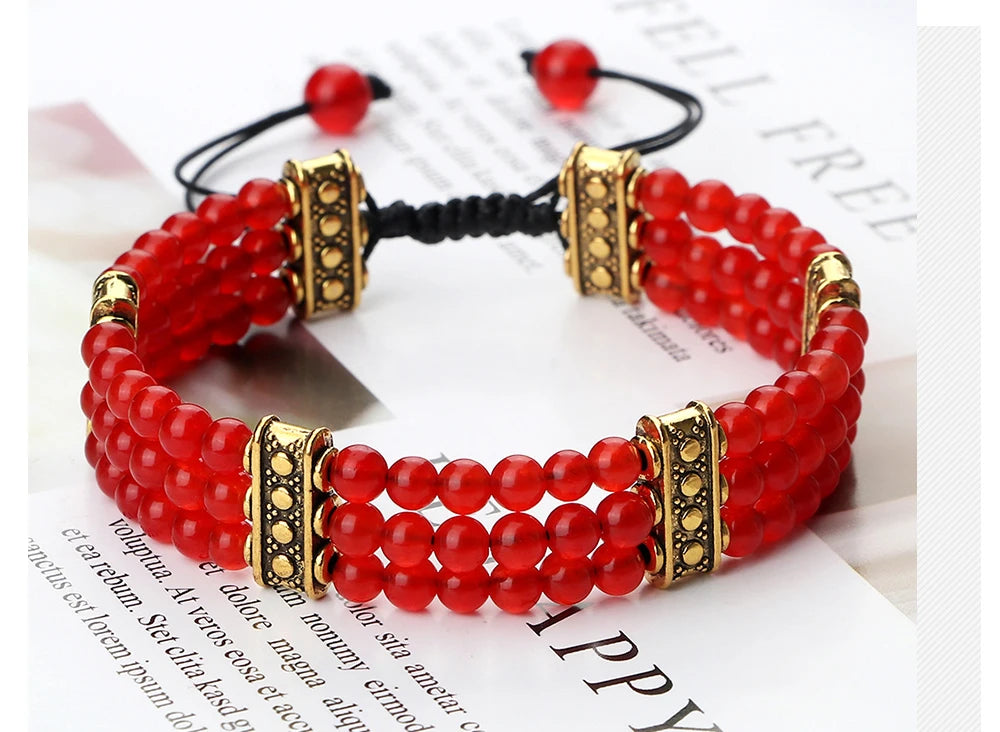 4mm虎眼石三层编织手链｜灵性护身开运手环