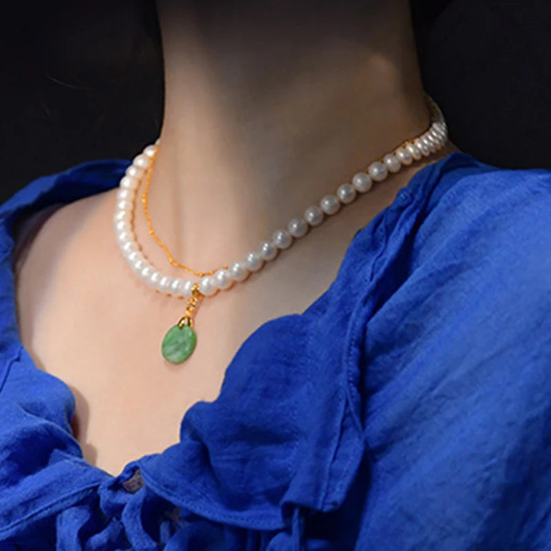 Sterling Silver Orbicular Pearl Choker — Ethnic DIY Pendant