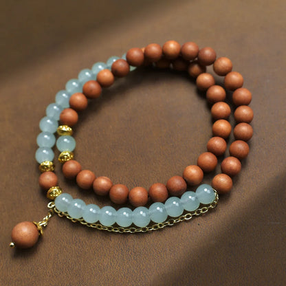 Old Sandalwood Prayer Beads Bracelet – Feng Shui Talisman