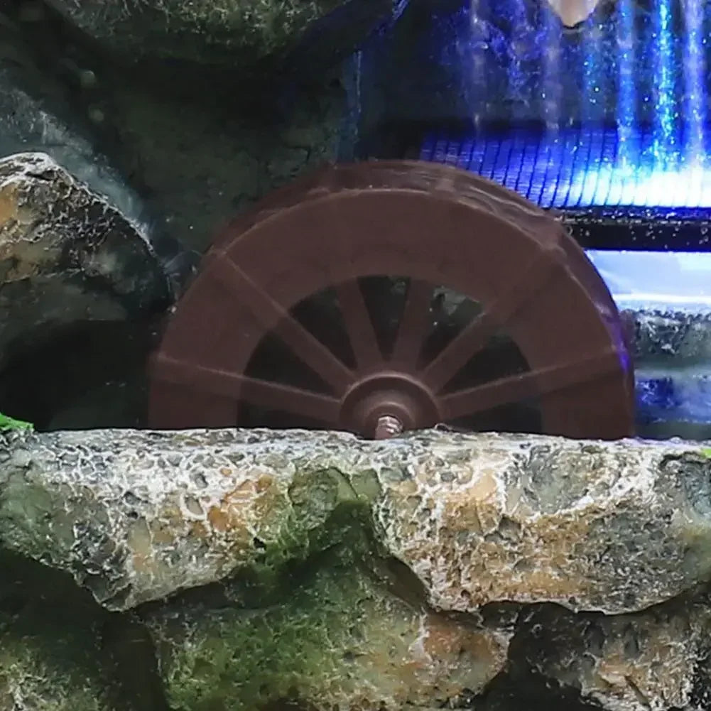 七彩LED流水喷泉桌面树脂假山摆件｜中式风水造景聚财