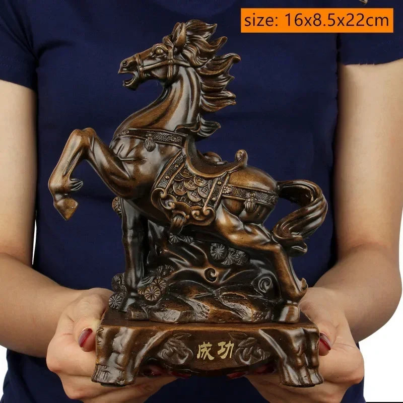 风水招财虎摆件｜镇宅纳福办公桌树脂工艺装饰