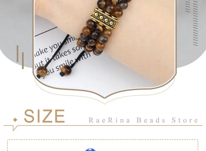 4mm虎眼石三层编织手链｜灵性护身开运手环