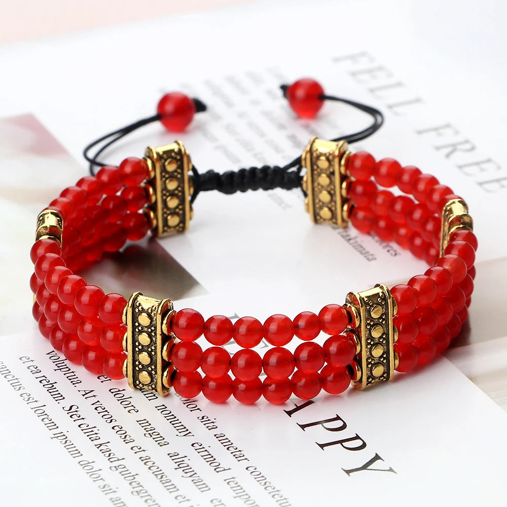 4mm虎眼石三层编织手链｜灵性护身开运手环