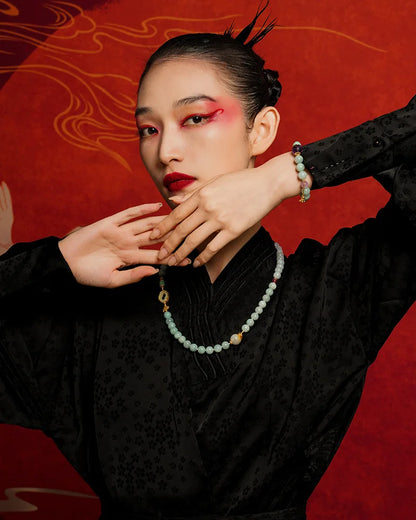 天然和田玉原创女士手链｜母亲节开运护身礼物