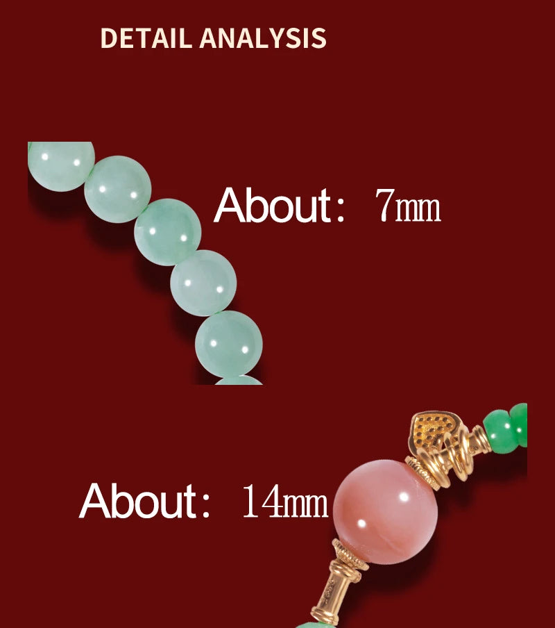 Handmade S925 Enamel Round-Bead Bracelet — Mystic Lucky Charm for Women