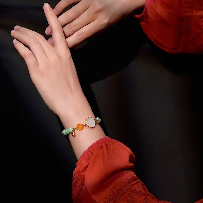 Hand-Braided White Jade Bracelet｜Adjustable Delicate Gift