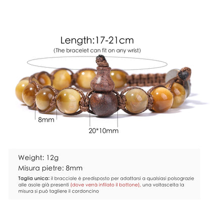 藏式金刚结天然石多色编绳手链｜护结平安 可调节情侣款