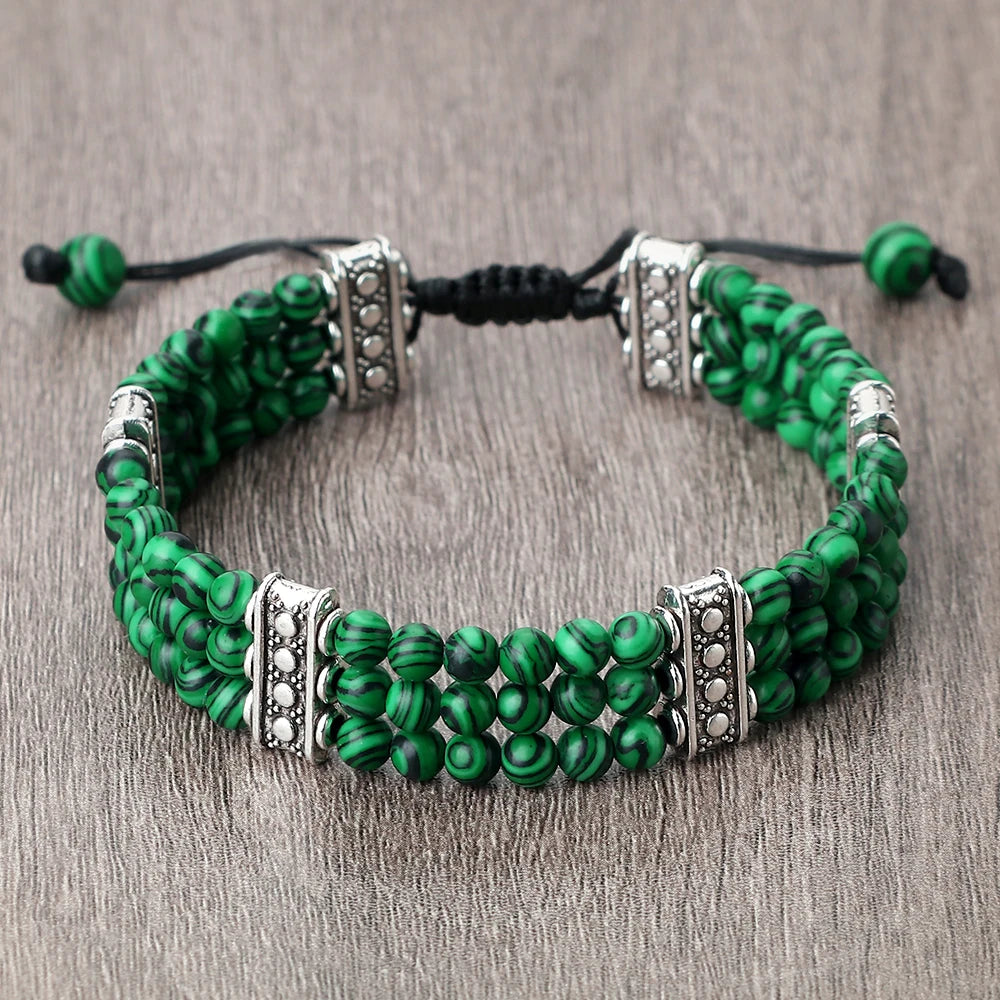 4mm虎眼石三层编织手链｜灵性护身开运手环