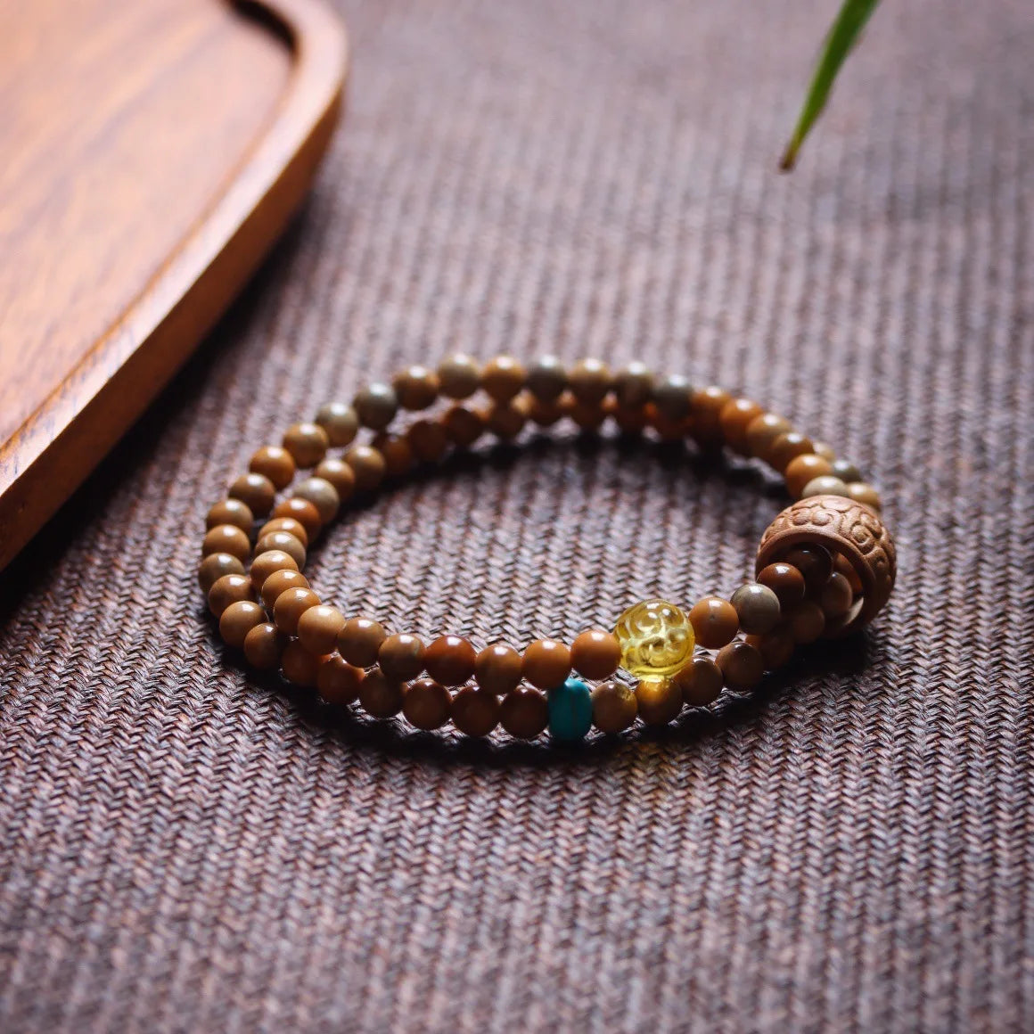 Gobi Bodhi Pearl Prayer Bracelet Desert Talisman