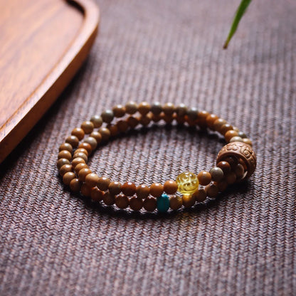 Gobi Bodhi Pearl Prayer Bracelet Desert Talisman