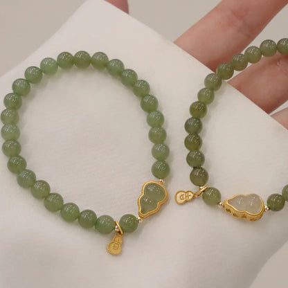 Fu Gourd Adjustable Bangle — Fu Character Amulet Bracelet