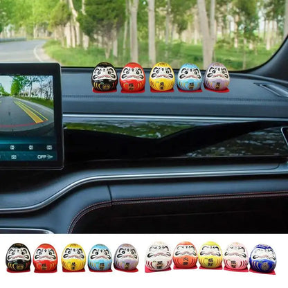 日式达摩陶瓷许愿摆件｜小号招财开运禅意摆设