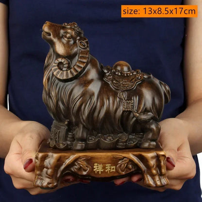 风水招财虎摆件｜镇宅纳福办公桌树脂工艺装饰