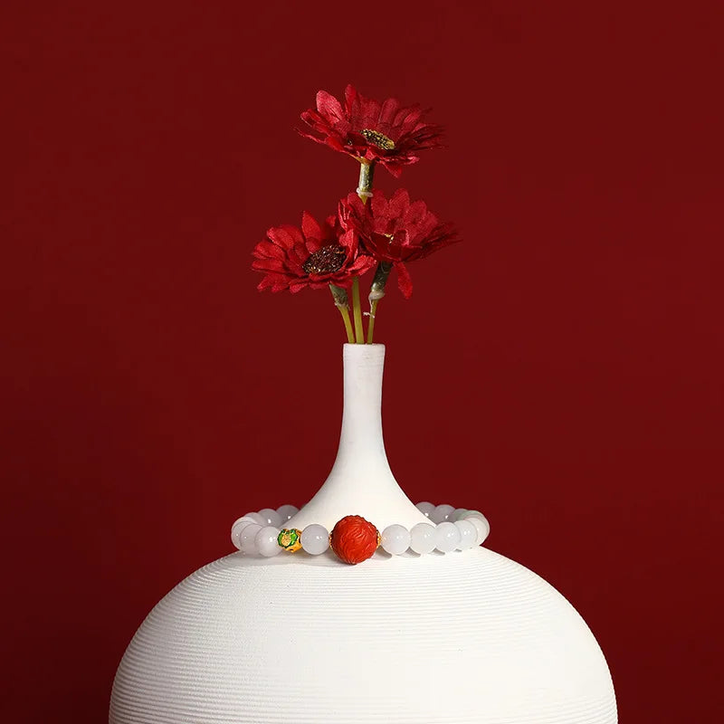 Hand-Carved Natural Jade Emerald Adjustable Bangle – Ethnic Tibetan Silver