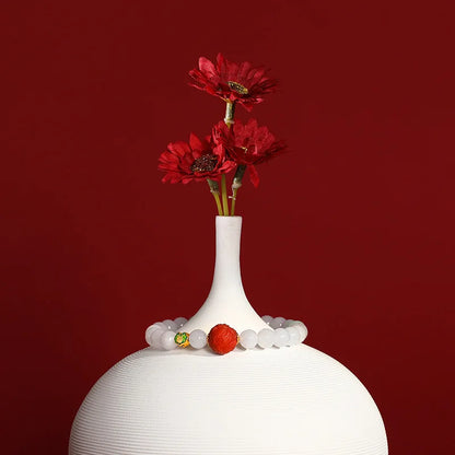 Hand-Carved Natural Jade Emerald Adjustable Bangle – Ethnic Tibetan Silver