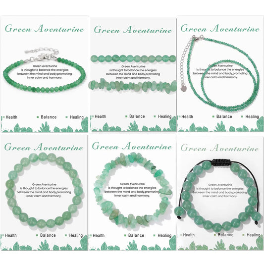 Green Aventurine Reiki Healing Bead Bracelet Unisex