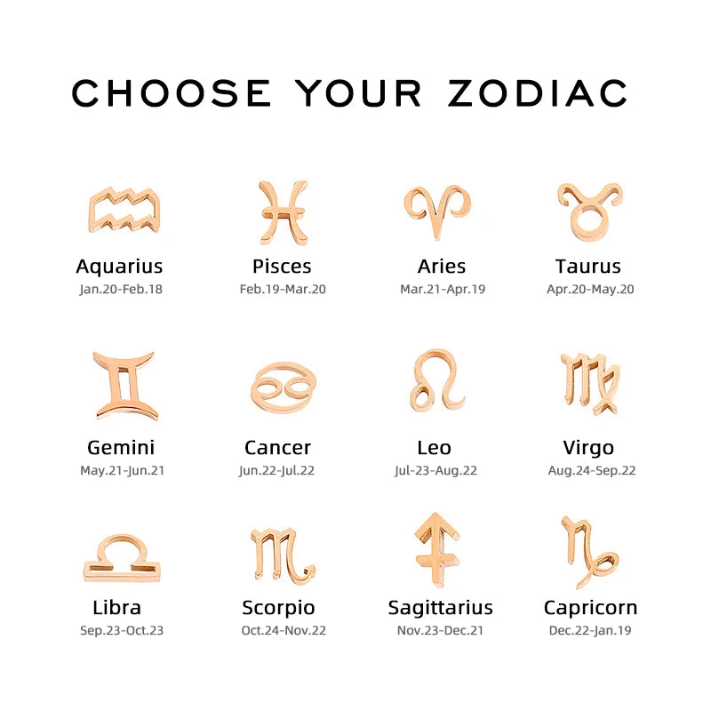 十二星座真皮缠绕手链｜男女同款磁扣 可刻字生日守护礼物