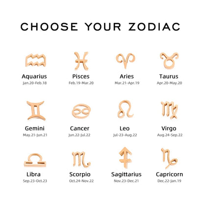 十二星座真皮缠绕手链｜男女同款磁扣 可刻字生日守护礼物