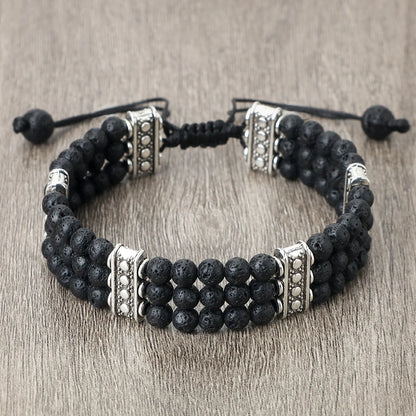 4mm虎眼石三层编织手链｜灵性护身开运手环