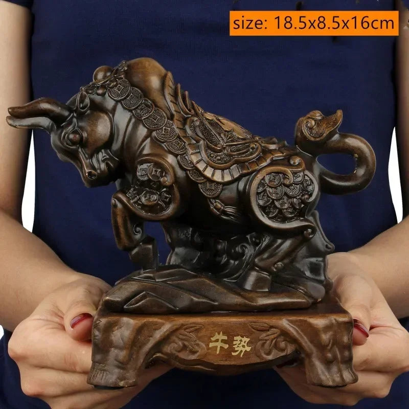 风水招财虎摆件｜镇宅纳福办公桌树脂工艺装饰