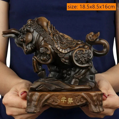 风水招财虎摆件｜镇宅纳福办公桌树脂工艺装饰