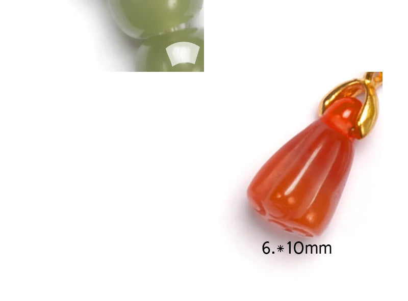 Natural Hetian Jade & Tibetan Silver Stretch Bracelet