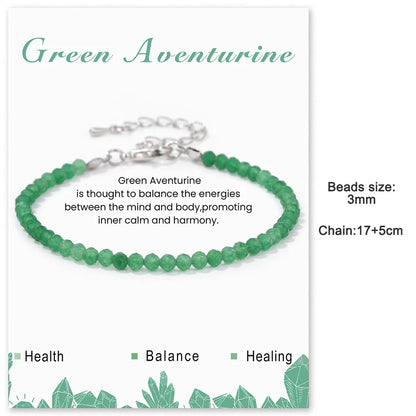 Green Aventurine Reiki Healing Bead Bracelet Unisex