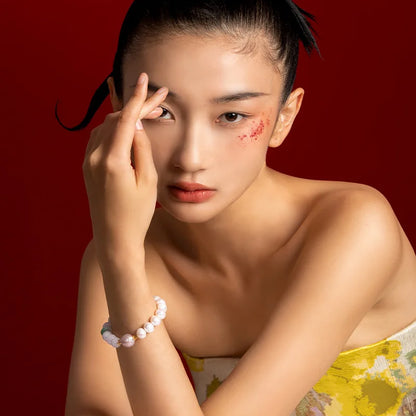 Myanmar Jadeite & Pearl 18K Gold Beaded Bracelet