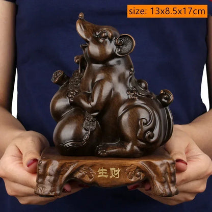 风水招财虎摆件｜镇宅纳福办公桌树脂工艺装饰