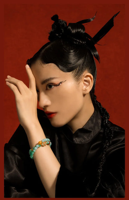 Hetian Jade Peace Buckle Bracelet — Valentine's Light Gift