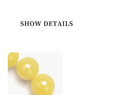 8mm Amber Hetian Jade Bell Bracelet｜Feng Shui Elegance